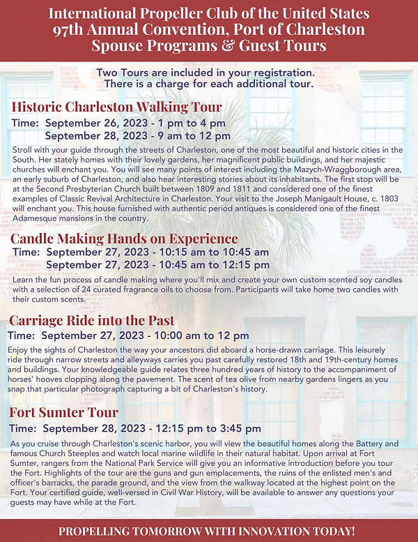 International Propeller Club Convention Propeller Club Of Charleston